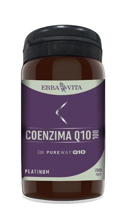 ERBA VITA Coenzima Q10 integratore alimentare a base di Coenzima Q10, 30 Capsule