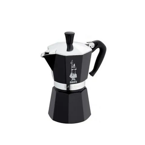 Bialetti Moka Express Black Caffettiera, Alluminio, Nero, 1 Tazza
