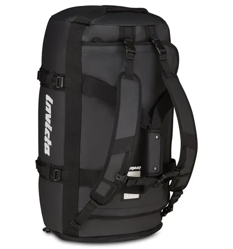 Invicta Zaino da Viaggio 70L - 62x35x35 cm, Nero, Borsone con Spallacci Amovibili, Fondo