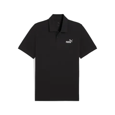 PUMA Ess No. 1 Logo Pique Polo, Polo Uomo, PUMA Black, XXL