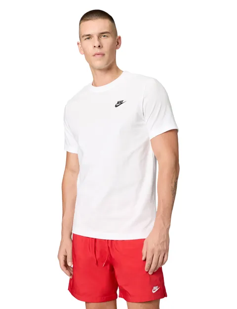 Nike M Nsw Club Tee Maglietta, White Black, 3XL Uomo