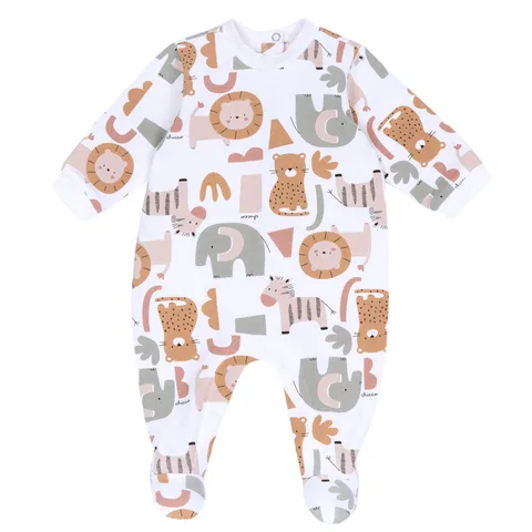 Chicco Tutina Bimbo 0-24 in Morbido Cotone con Comoda Apertura a Patello FW25 253