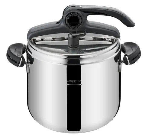 Lagostina Mia Pentola a Pressione 7 L in Acciaio Inox 18/10 Ø 22 cm, Pentola Induzione e