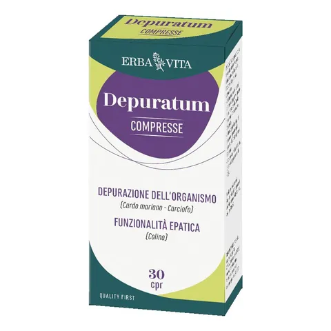 ERBA VITA Depuratum Compresse integratore alimentare che contribuisce alla normale