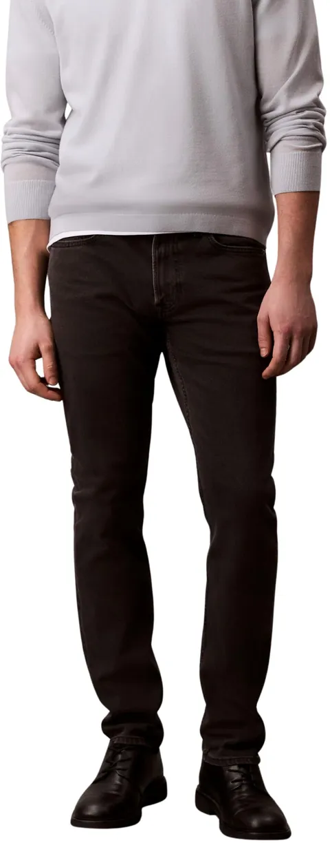 Calvin Klein Uomo Jeans Essential Black Slim Fit, Nero (CK Essential Black), 32W/34L