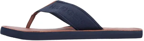Tommy Hilfiger Hilfiger Sandali da spiaggia in pelle da uomo FM0FM05808, BLU (Cielo