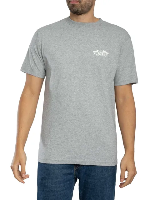 Vans Uomo Maglietta con Logo Posteriore Double Standard, Athletic Heather, XXL