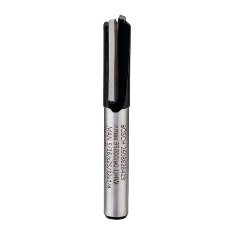 Bosch 2608628429 - Punta dritta per frese verticali con 2 scanalature, in carburo di
