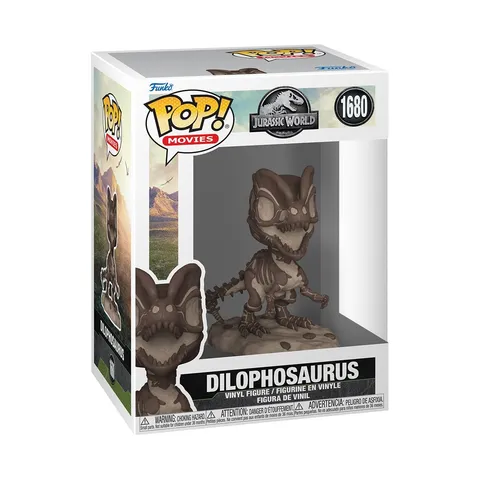 Funko POP! Movies: JP​ Fossil - Dilophosaurus - Jurassic Park- Figura in Vinile da