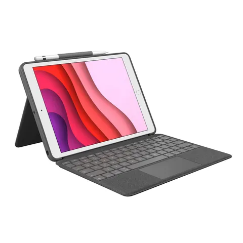 Logitech 920-009629 tastiera per tablet QWERTY Inglese britannico Smart Connector Grafite - Nuovo