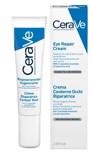CeraVe Crema Contorno Occhi Riparatrice, Per un Contorno Occhi Idratato a Lungo, Borse
