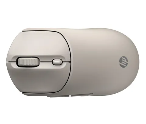 HP 400 Mouse Wireless Duale Bluetooth e USB 2.4 GHz, Clic Silenziosi, Sensore fino a 6000 DPI, Batteria fino a 24 mesi con 1 Pila AA, Design Ergonomico Ambidestro, Superficie Soft-Touch, Beige