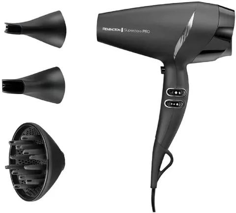 Remington Asciugacapelli Professionale 2200W -Tecnologia SupercarePro, Calore adatto per