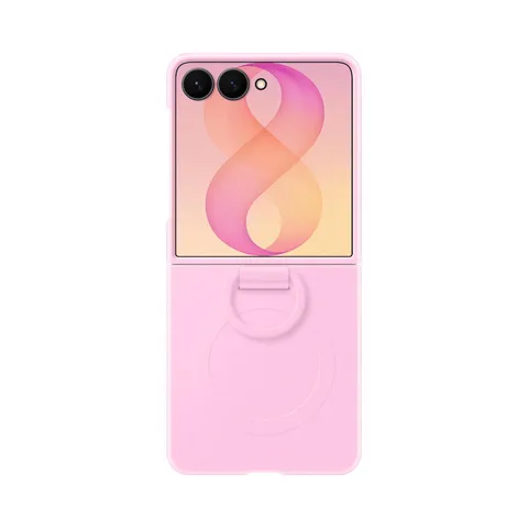 Samsung Silicone Ring Magnet Case per Galaxy Z Flip8, Pink
