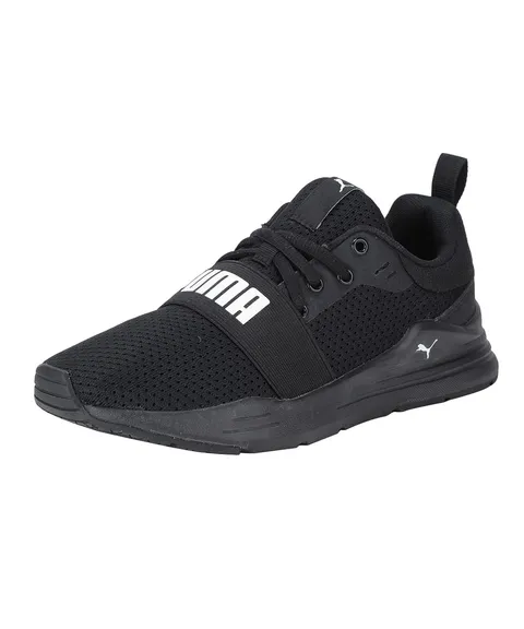 Puma Unisex Youth Puma Wired Run Jr Sneakers, Puma Black-Puma White, 35.5 EU