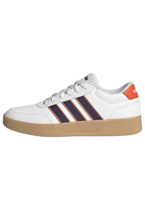 adidas Uomo Breaknet 3.0 Shoes, Core White Aurora Plum Semi Impact Orange, 43 1/3 EU