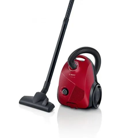 Bosch BGBS2RD1 Serie 2, Aspirapolvere a Traino con Sacco, Potenza 700W, Sacchetti Large