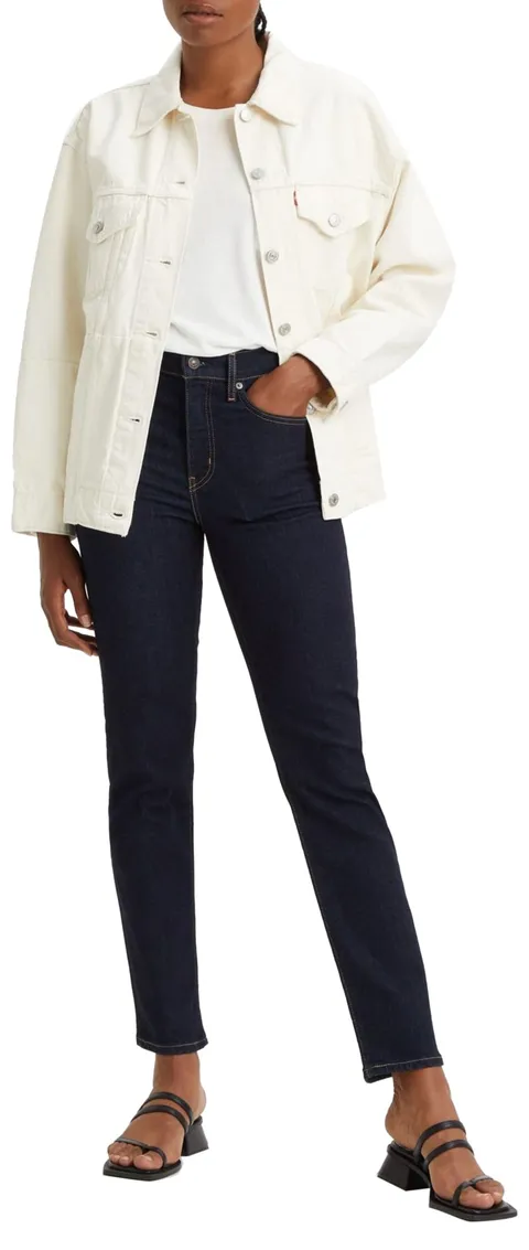 Levi's 724 High Rise Straight, Jeans Donna, Blu (Blue Wave Rinse), 25W / 30L