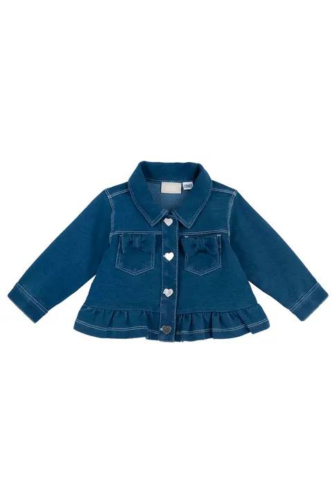 Chicco, Giacca Jeans Bambina, Giubbino in Denim, Ideale per Primavera e Autunno, Designed in Italy, Abbigliamento Neonata 0-24 Mesi e Bambina