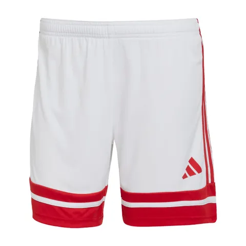 adidas Donna Squadra25 Short Shorts, White/Team Power Red 2, XS