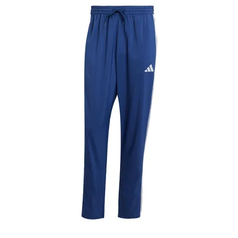 adidas Uomo Essential Three Stripes Stanford Open Hem Pants, Dark Blue/White, S