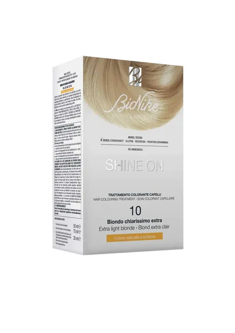 Bionike Shine On - Trattamento Colorante Capelli, Kit Tinta per Cute Sensibile Senza