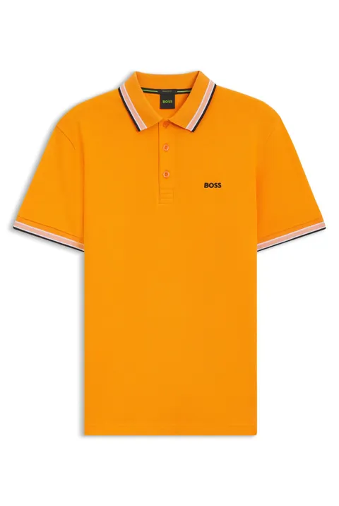 Boss Polo da Uomo, Bright Orange 822, XS