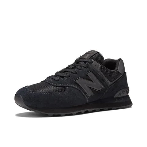 New Balance Nb 574, Sneakers Uomo, Nero Triple Black Eve, 37.5 EU