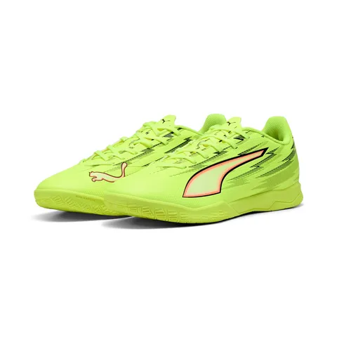PUMA Scarpe da Calcio Unisex Ultra 6 Play IT, Giallo Alert Black-Glowing Red-Lime