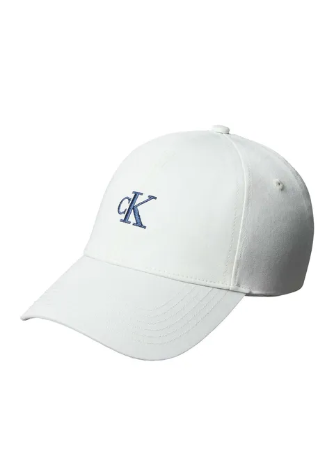 Calvin Klein Cappellino da Donna Stampato Monologo cap Lv04K5027G, Bianco, Taglia Unica