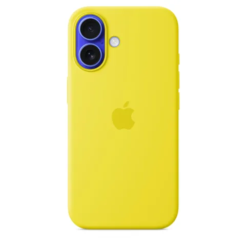 Apple Custodia MagSafe cover in silicone per iPhone 16 - Giallo carambola 