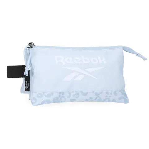 Reebok Maura Astuccio Triplo Blu 22x12x5 cm Poliestere by Joumma Bags, blu, Taglia unica
