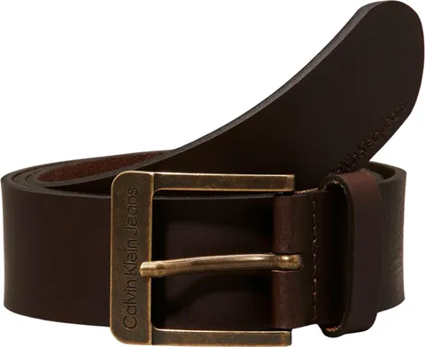 Calvin Klein Uomo Cintura CKJ Belt 4.0 cm Cintura in Pelle, Marrone (Turkish Coffee), 95