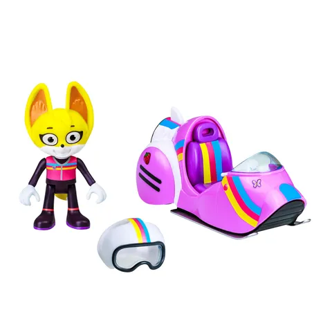 Bandai - Inchieste Selvatiche - Jet Ski All Terreno con una statuetta Kit Casey - Veicolo