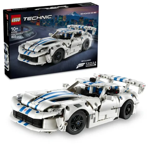 LEGO Technic Auto Sportiva Dodge Viper GTS-R - Modello di Macchina Giocattolo con Motore