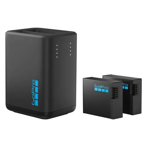 GoPro Caricabatterie Doppio + 2 Batterie Enduro