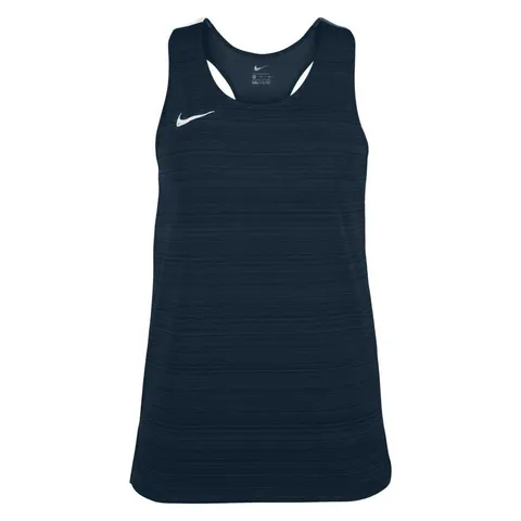 NIKE NT0301-451 Womens Stock Dry Miler Singlet Canottiera Donna Navy Taglia S