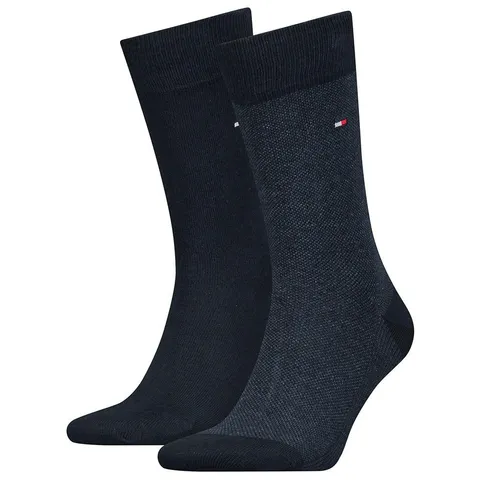 Tommy Hilfiger Classic, Calzini Uomo, Navy 104, 43-46 (Pacco da 2)