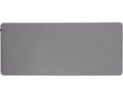 HP 200 Tappetino per Mouse, Igienizzabile e Resistente ai Liquidi, Antiscivolo, Realizzato con Poliestere e Gomma Naturale, Scorrimento silenzioso del Mouse, Cuciture Antiusura, Grigio