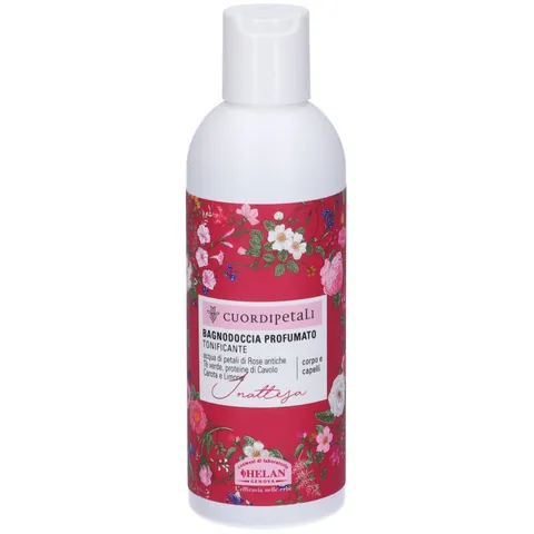 Helan, Cuor di Petali, Shampoo e Bagnoschiuma Naturale per Corpo e Capelli, Docciaschiuma