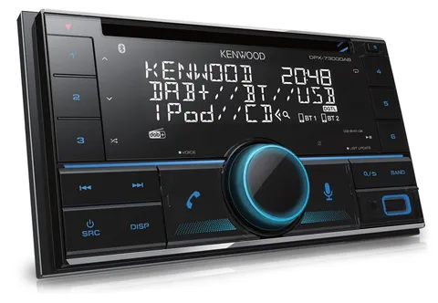 Kenwood Radio digitale cristallina DPX-7300DAB. Tecnologia Bluetooth per vivavoce e