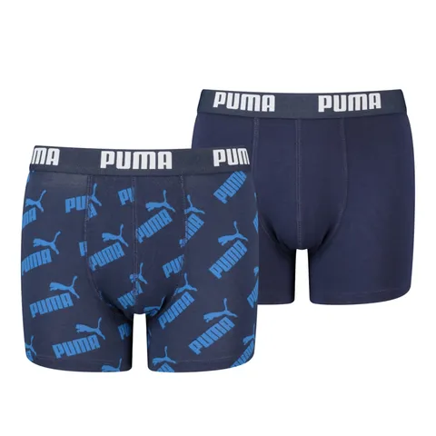 PUMA Boxer, Biancheria Intima Unisex - Bambini e ragazzi, Blu Dark, 170-176