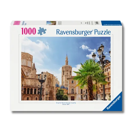 Ravensburger Puzzle 1000 pezzi, Plaza de la Virgen Valencia - Puzzle Adulti +14 anni, 70