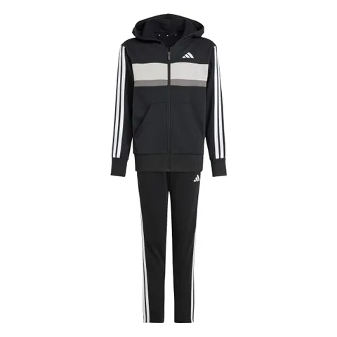 adidas Unisex - Bambini Seasonal Essentials Tiberio 3 Stripes Fleece Tracksuit