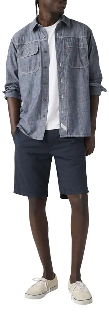 Levi's Xx Chino Taper Shorts Ii, Pantaloncini Uomo, Baltic Navy Ltwt Microsand, 38W