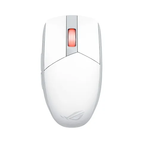 ASUS ROG Strix Impact III Wireless Mouse senza Fili, Sensore a 36000 DPI, Bluetooth 5.1 e ROG SpeedNova 2,4GHz, Fino a 618 Ore di Batteria, Ricevitore ROG Omni, Compatibile con Windows 10 e 11, Bianco