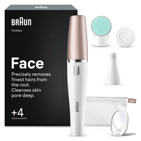 Braun FaceSpa, Sistema Di Epilatore, Pulizia Del Viso E Rivitalizzazione Della Pelle, +4