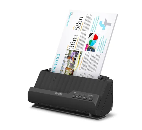 Epson ES-C320W Scanner A4 di Precisione per Documenti e Foto, Connessione Wireless, Ottimizzato per la Gestione dei Documenti, Gestione versatile dei Supporti e Bassi Consumi Energetici