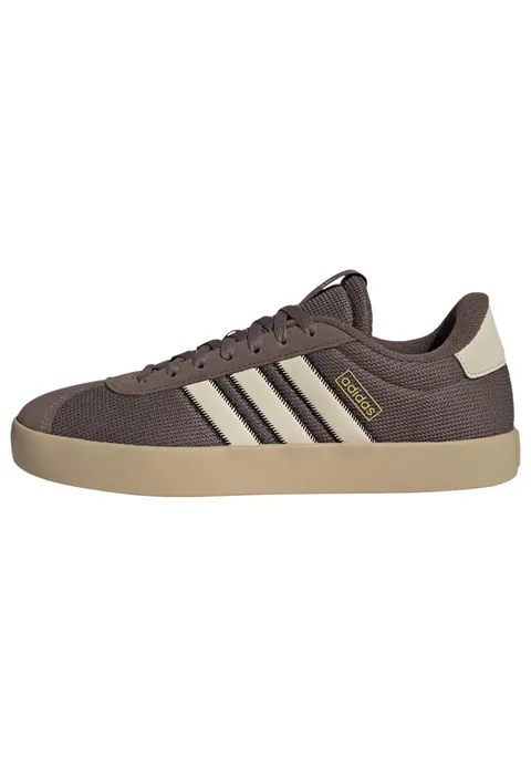 adidas Uomo VL Court 3.0 Shoes, Earth Strata/Crystal Linen/Magic Beige, 40 2/3 EU