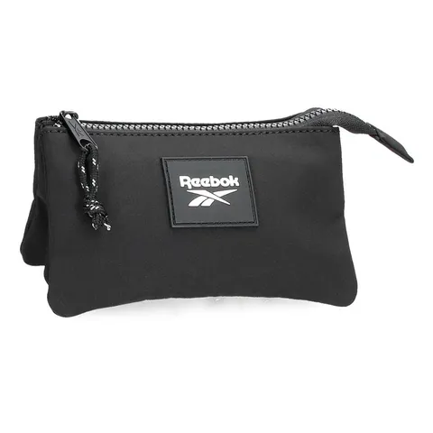 Reebok Elsie Beauty Case Tre Scomparti Nero 17,5x9,5x2 cm Poliestere